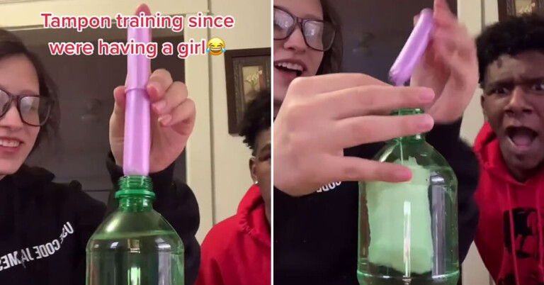 TkTok Challenge Shows Men Reacting To Seeing How Tampons Work