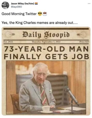 New King Just Dropped — Here Are The Funniest King Charles III Memes