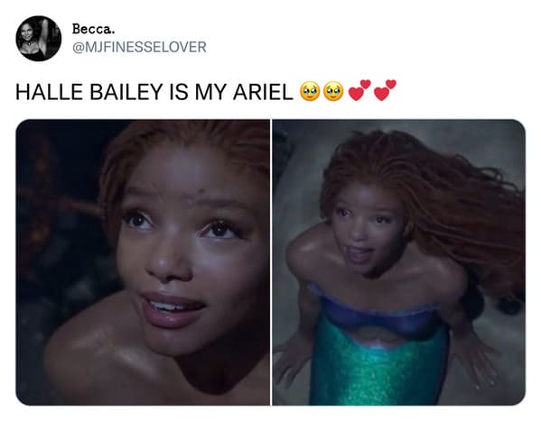 Fans React To Halle Bailey As The Little Mermaid (20 Tweets)