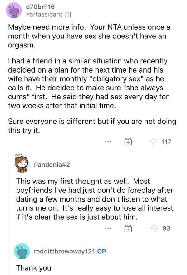 Husband Tells His Wife Hell Get Some Elsewhere, Seeks Advice From The Internet