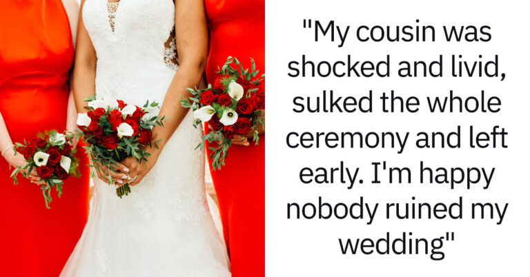 Woman Tells Cousin She’ll Wear Red Dress To Her Wedding To Flaunt That She Slept With Groom First, Bride Outwits Her