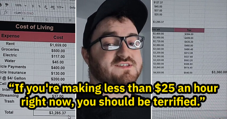 TikToker Sparks Discussion After Explaining Why Making $25 An Hour In The US Is Not Enough In Viral Video