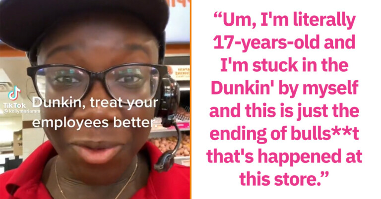 Teenager Quits Job Dunkin Donuts After Being Forced To Close The Store Alone In Viral TikTok