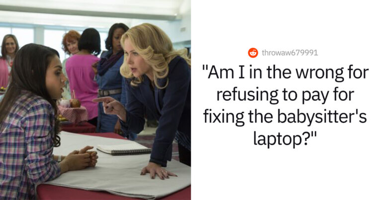 Woman Refuses To Fix Her Babysitters Laptop After Her Kid Breaks It