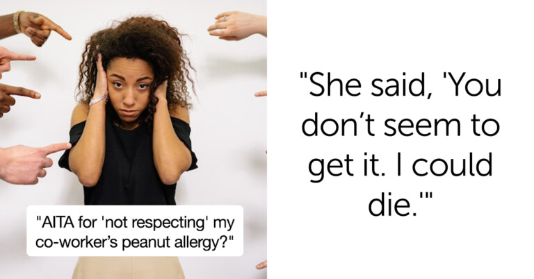 Woman Asks If She’s A Jerk For “Not Respecting” A Coworker’s Peanut Allergy
