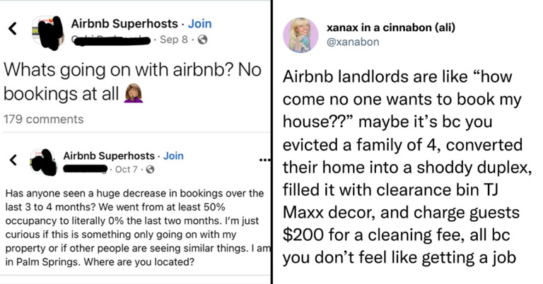 Current And Former Airbnb Customers React To Host Complaining About Seeing A Decrease In Bookings