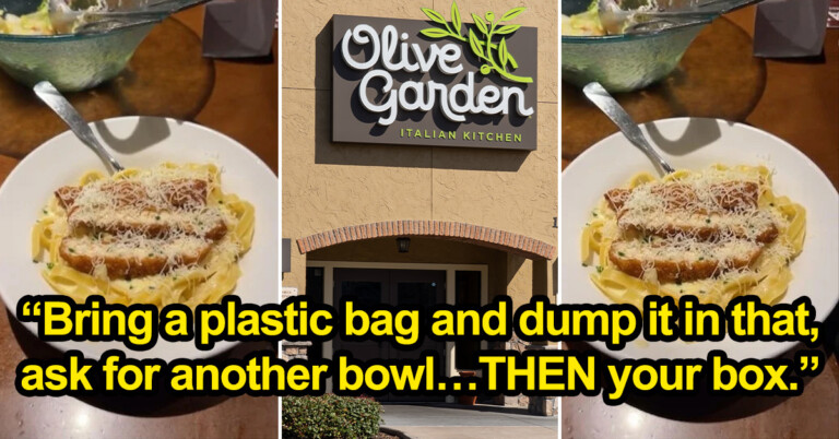 Customer Exposes Olive Garden’s Alleged Tactic To Prevent Them From Taking Home Never-Ending Pasta