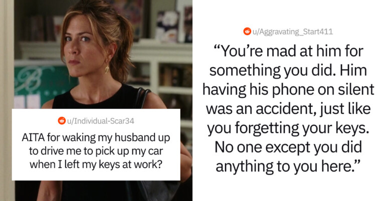 Woman Asks If She’s Wrong For Waking Her Husband Up To Drive Her To Her Car Because She Forgot Her Keys