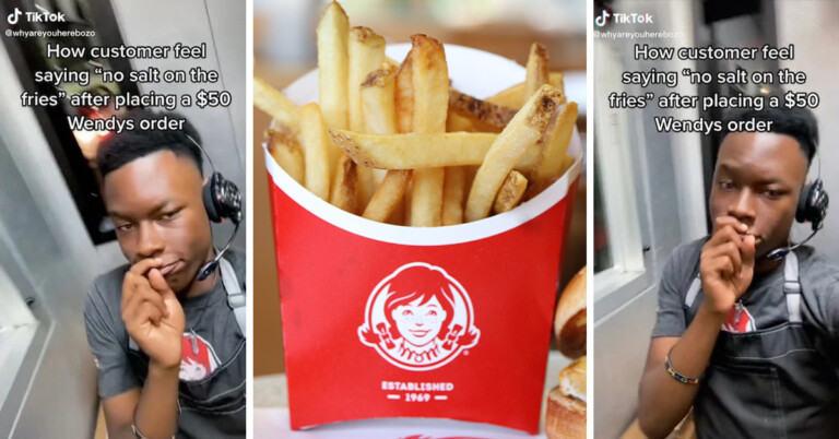Wendy’s Employee Mocks Customers Who Ask For “No Salt” On Their Fries