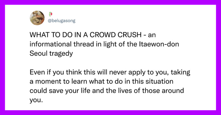 What To Do In A Crowd Rush — An Educational Thread