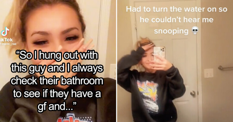 Woman Snoops In Guys’ Bathroom To See If He Has A Girlfriend And Here’s What She Found