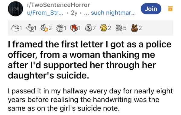 25 Two Sentence Horror Stories That'll Give You The Heebee Jeebees