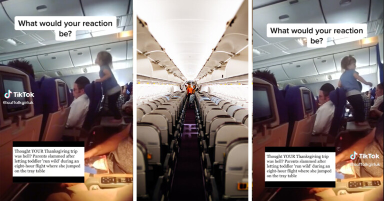 Parents Let Their Toddler Be An Absolute Terror On Flight — As Recorded In This Viral TikTok
