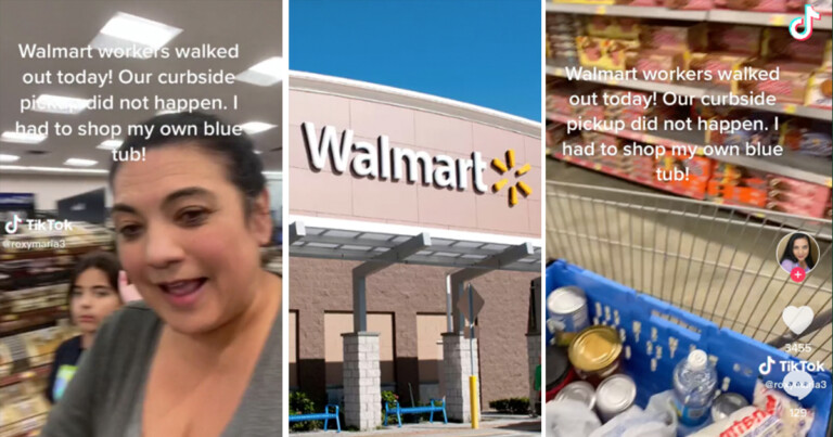 Walmart Customer Forced To Shop Her Own Curbside Order After Workers Staged A Walkout