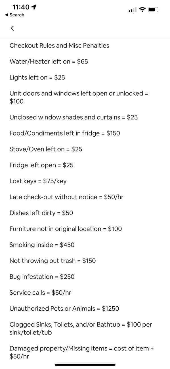 Former Airbnb Guests Are Revealing The Most Ridiculous Fees And ...