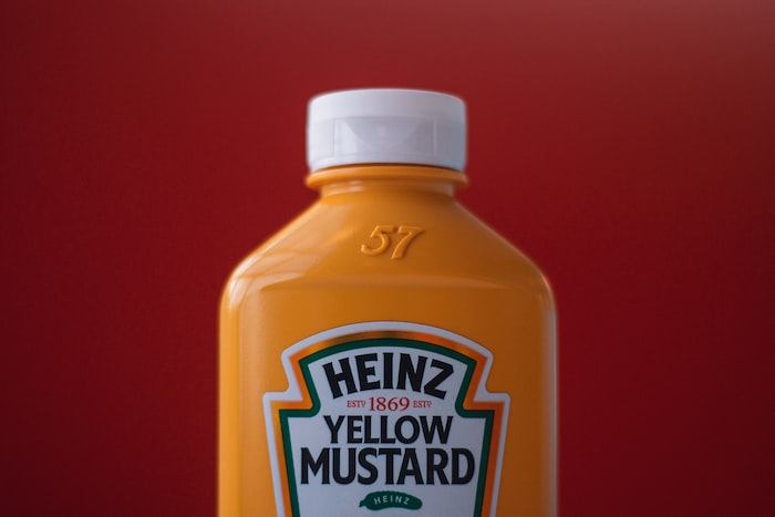 Heinz yellow mustard bottle