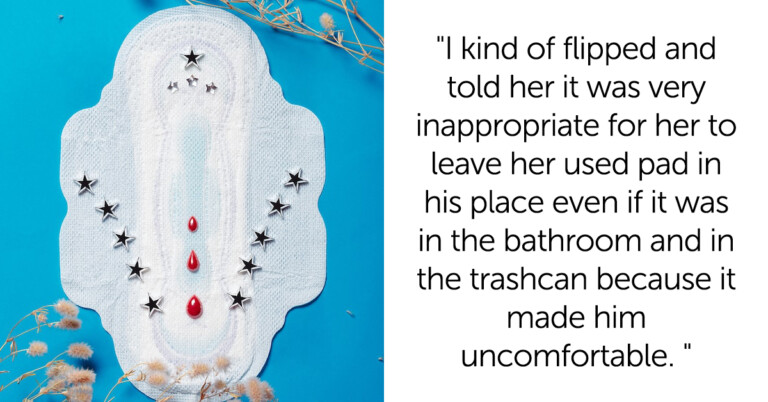 Husband Flips Out At Wife For Leaving A Used Pad In The Trash At His Brother’s And Asks If He’s A Jerk