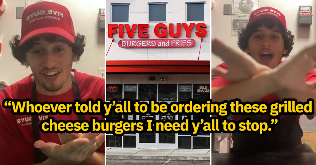 Five Guys Employee Begs Customers To Stop Ordering "Grilled Cheese