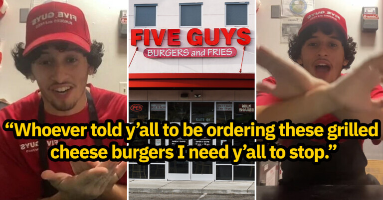 Five Guys Employee Begs Customers To Stop Ordering “Grilled Cheese Cheeseburger” Hack
