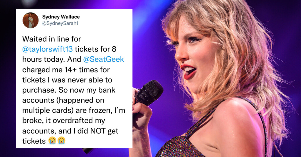 Fan Didnt Get Taylor Swift Tickets After Waiting 8 Hours In The Queue