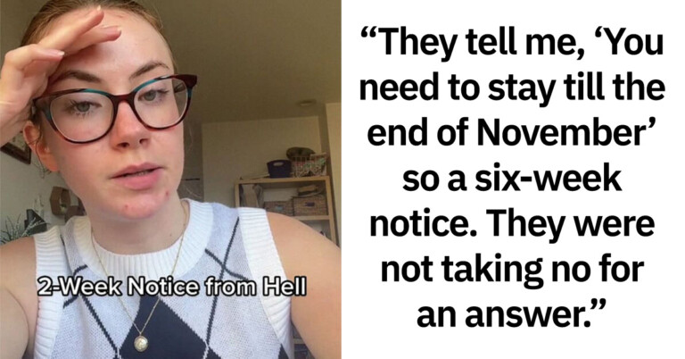 Woman Insulted In Front Of Her Coworkers After Handing In Her Two-Weeks Notice