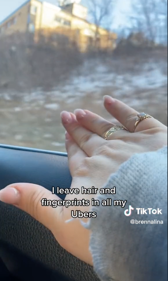 women leave evidence in taxis tiktok