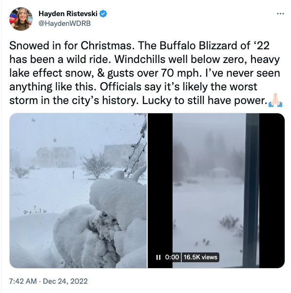 Buffalo Christmas Blizzard