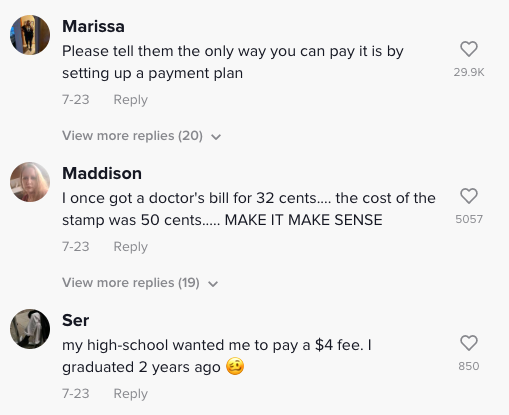 university keeps asking student for $2