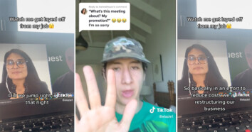 Man TikToks Himself Getting Laid Off Remotely And In A Bizarrely