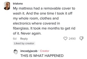 Customer Claims Amazon Mattress Is "Made Almost Entirely Of Fiberglass