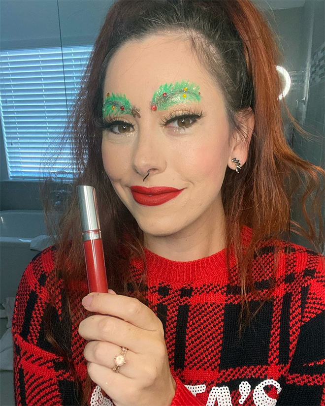 christmas tree eyebrows