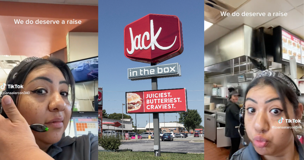 'We Do Deserve A Raise' — Jack In The Box Employee Shows Off Severely ...