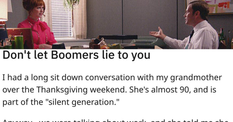 People Are Cheering For This Grandma’s Work Story With A Warning Not To Let Boomers “Lie To You”