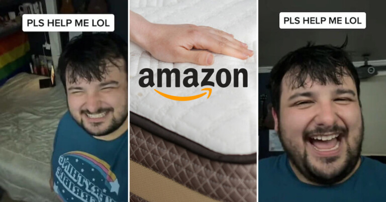 Customer Claims Amazon Mattress Is “Made Almost Entirely Of Fiberglass” And “Cutting Him Open” In Viral Video