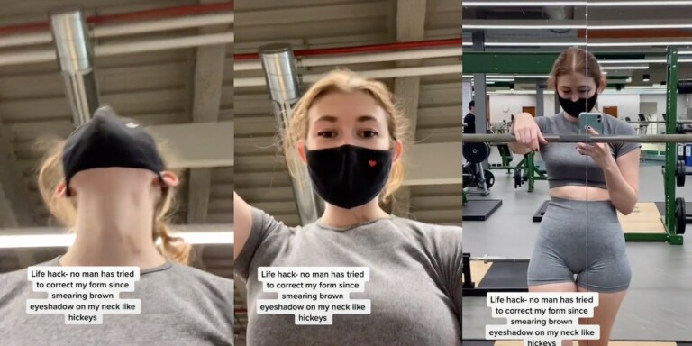 “Dudes Respect Imaginary Men More Than Real Women” — People Debate Influencer Using Fake Hickeys To Keep Gym Creeps Away