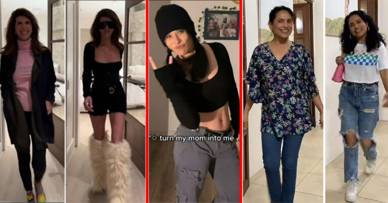 turning my mom into me tiktok trend
