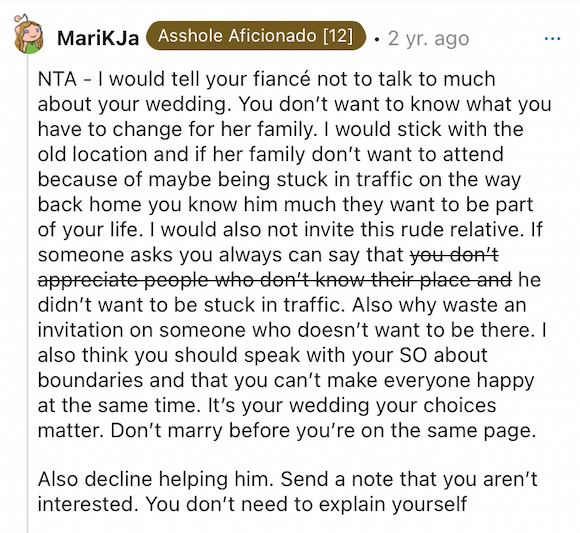 wedding guestzilla reddit