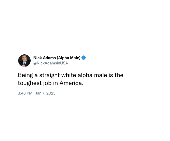 Alpha Male Nick Adams