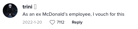 McDonald's employee secrets