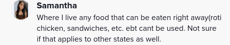 tiktoker denied EBT because of hot sandwich