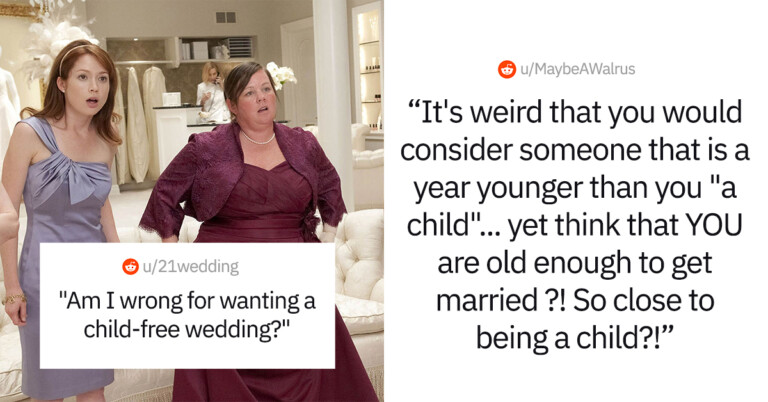 Bride Excludes Friend From Her ‘Child-Free’ Wedding For Being 2 Years Younger Than Her
