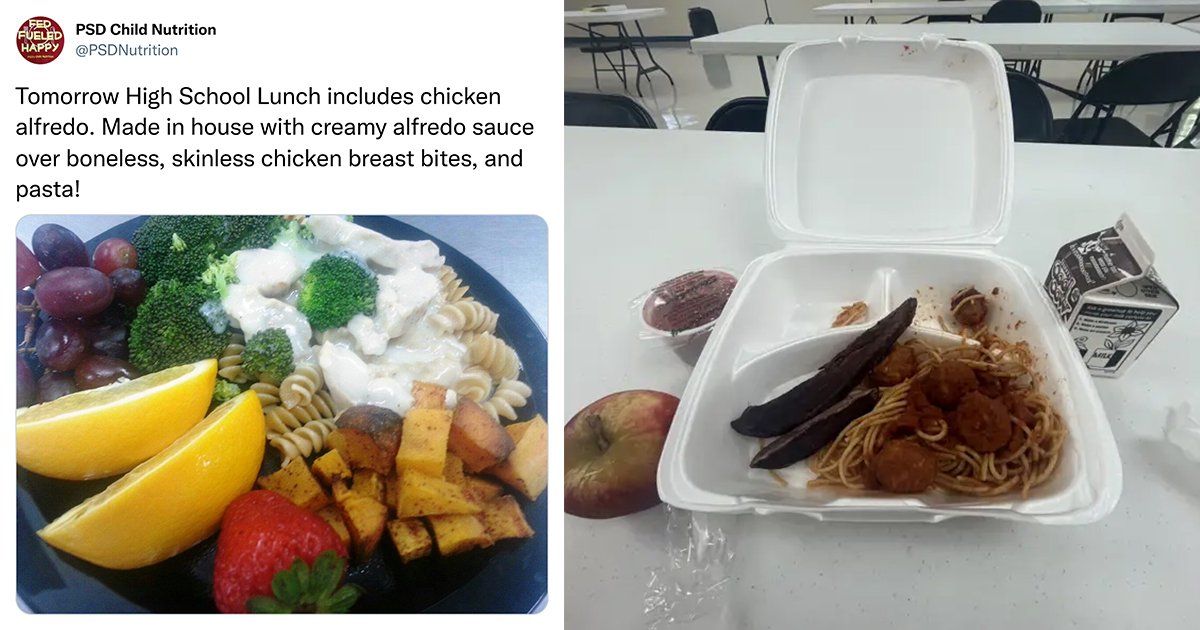 School lunch in California (free) : r/pics