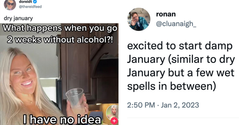 People Are Already Hilariously Struggling With Dry January (18 Tweets)