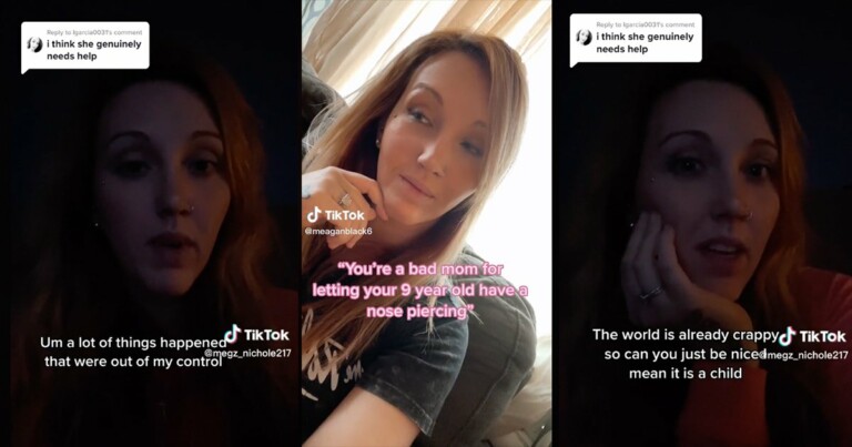 ‘Long story short, she had a hard childhood’ — Tiktok Mom Criticized After Letting 9-Year-Old Get Nose Piercing
