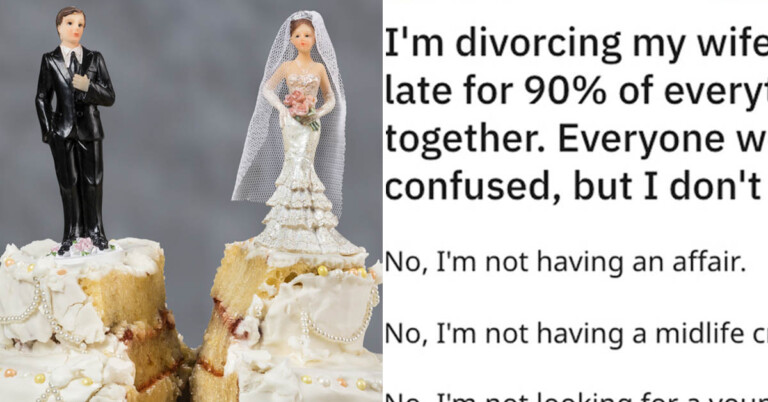 Man Divorces Wife Of 12 Years Because She’s Always Tardy
