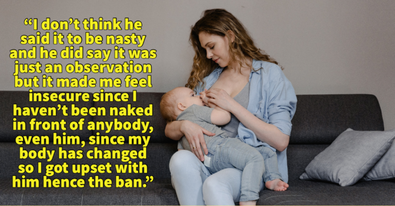 Woman Kicks Out Fiancé While Breastfeeding For Commenting On Her Body And He Gets His Mom Involved