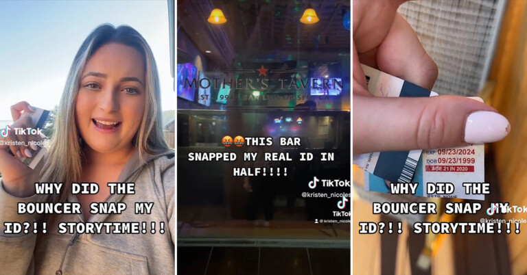 23-Year-Old Stunned After Bouncer Snaps Real ID In Half, Shares To TikTok And Goes Viral