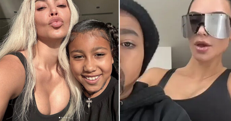 Kim Kardashian Receives Criticism For TikTok Of Daughter North Dressed As Dad, Kanye