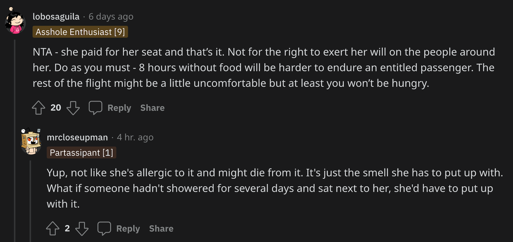 Flight attendant comes up with quick and smart solution for passenger  pretending to be vegetarian