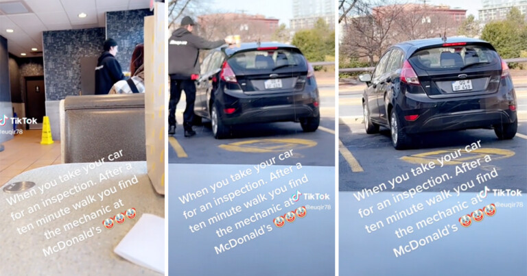 Man Spots Mechanic Driving His Car To Go Get McDonald’s While It Should Be Being Inspected